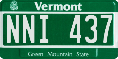 VT license plate NNI437