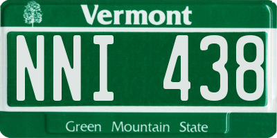 VT license plate NNI438
