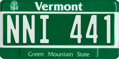VT license plate NNI441