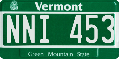 VT license plate NNI453