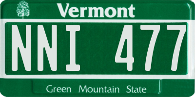 VT license plate NNI477
