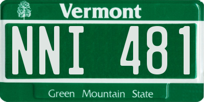 VT license plate NNI481