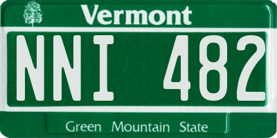 VT license plate NNI482