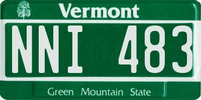 VT license plate NNI483