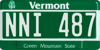 VT license plate NNI487