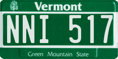 VT license plate NNI517