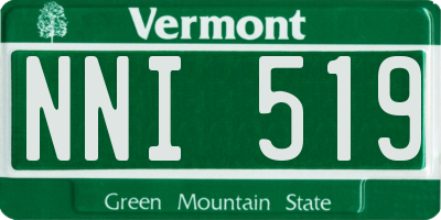 VT license plate NNI519