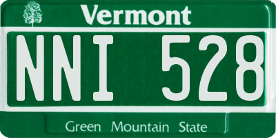 VT license plate NNI528