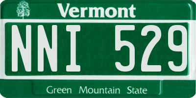 VT license plate NNI529