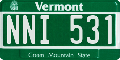 VT license plate NNI531