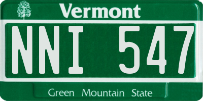 VT license plate NNI547