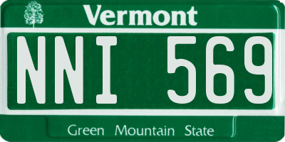 VT license plate NNI569