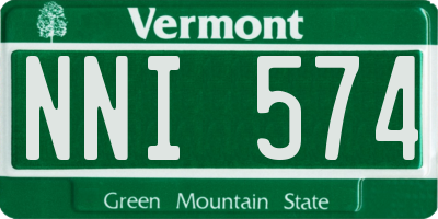 VT license plate NNI574
