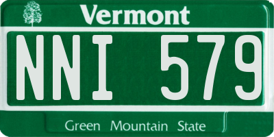 VT license plate NNI579