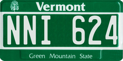 VT license plate NNI624