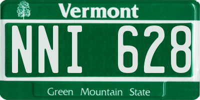 VT license plate NNI628