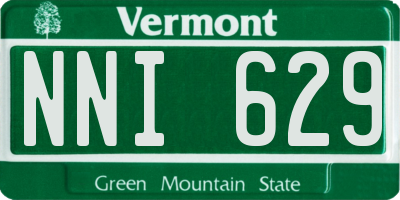 VT license plate NNI629