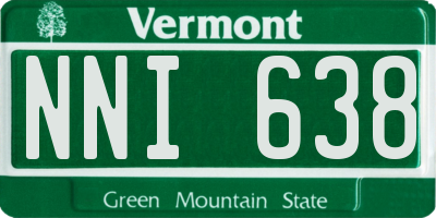 VT license plate NNI638