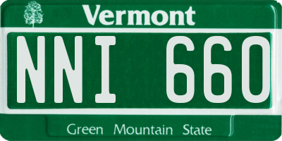 VT license plate NNI660