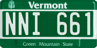 VT license plate NNI661