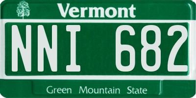 VT license plate NNI682