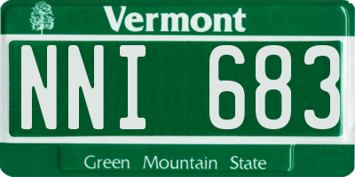 VT license plate NNI683