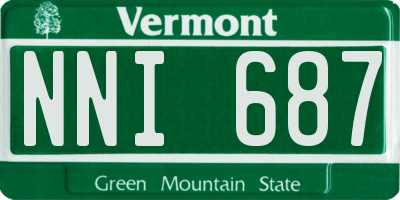 VT license plate NNI687