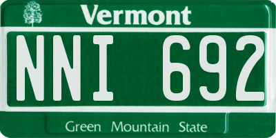 VT license plate NNI692
