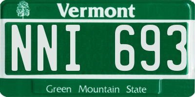 VT license plate NNI693