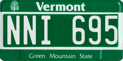 VT license plate NNI695