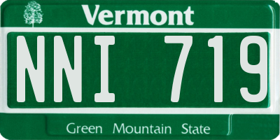 VT license plate NNI719