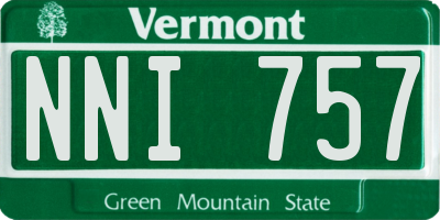 VT license plate NNI757