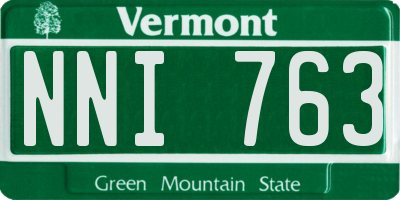 VT license plate NNI763