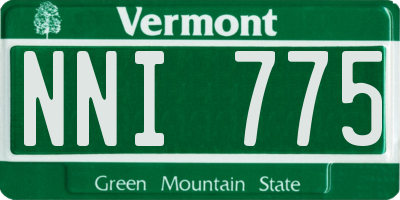 VT license plate NNI775
