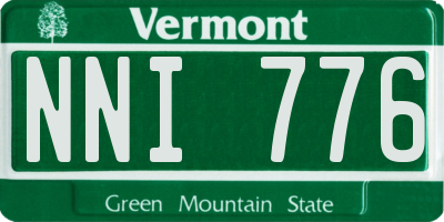 VT license plate NNI776