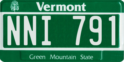 VT license plate NNI791