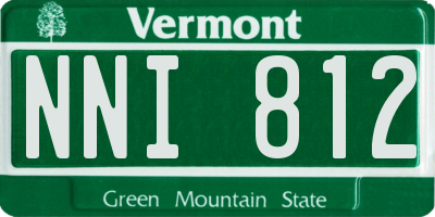 VT license plate NNI812