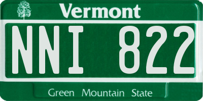 VT license plate NNI822