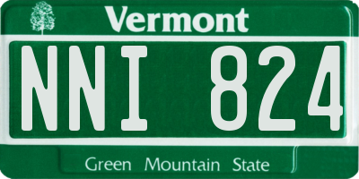 VT license plate NNI824