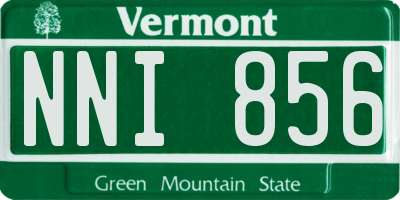 VT license plate NNI856