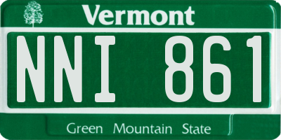 VT license plate NNI861