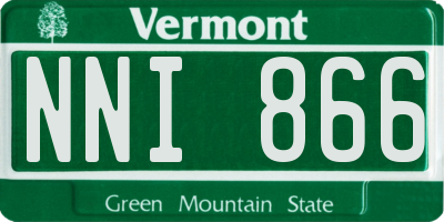 VT license plate NNI866