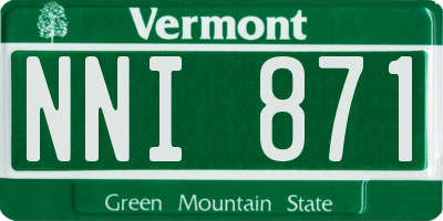 VT license plate NNI871