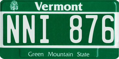 VT license plate NNI876