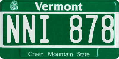 VT license plate NNI878