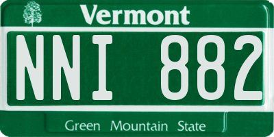 VT license plate NNI882
