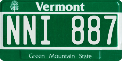 VT license plate NNI887