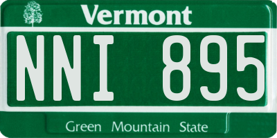 VT license plate NNI895