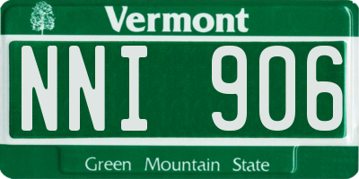 VT license plate NNI906