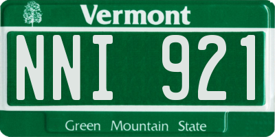 VT license plate NNI921
